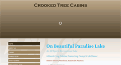 Desktop Screenshot of crookedtreecabins.com