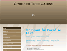 Tablet Screenshot of crookedtreecabins.com